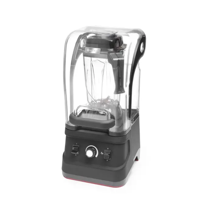 HENDI Bar blender – dempkap – 2,5L – krachtige motor – traploze snelheidsregeling – zwart
