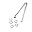 BarUp IJsblokjestang – roestvrij staal – vaatwasmachinebestendig – 180 mm – zilver – set van 2
