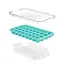 BarUp IJsblokjesvorm met deksel – zacht rubber – 32 blokjes – blauw – 335x180 mm