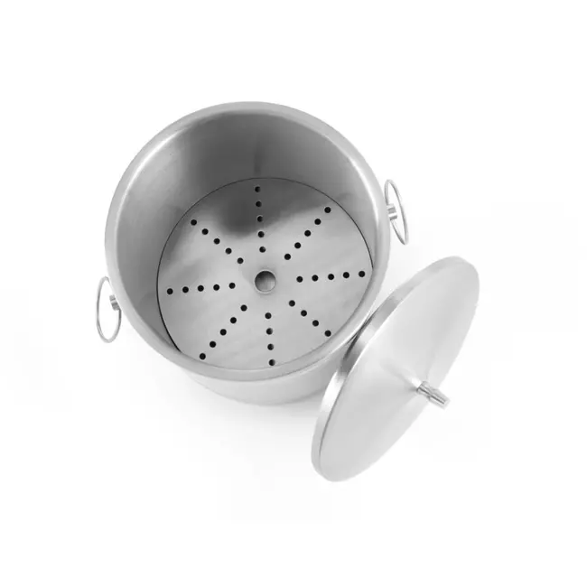 BarUp Dubbelwandige ijsemmer – 5 liter – zilverkleurig – roestvrij staal – Ø200x(H)230 mm