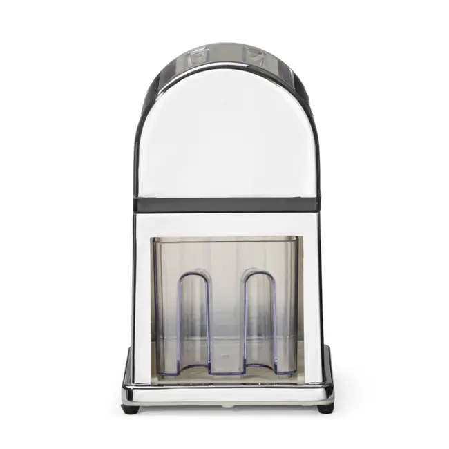 BarUp IJsvergruizer – verchroomd zink – roestvast stalen messen – 160x140x270 mm – zilver