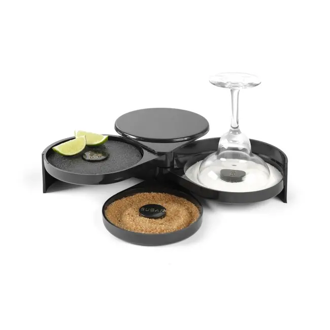 BarUp 3-laags glas rimmer – compact – geïntegreerde spons – 200x160x75 mm