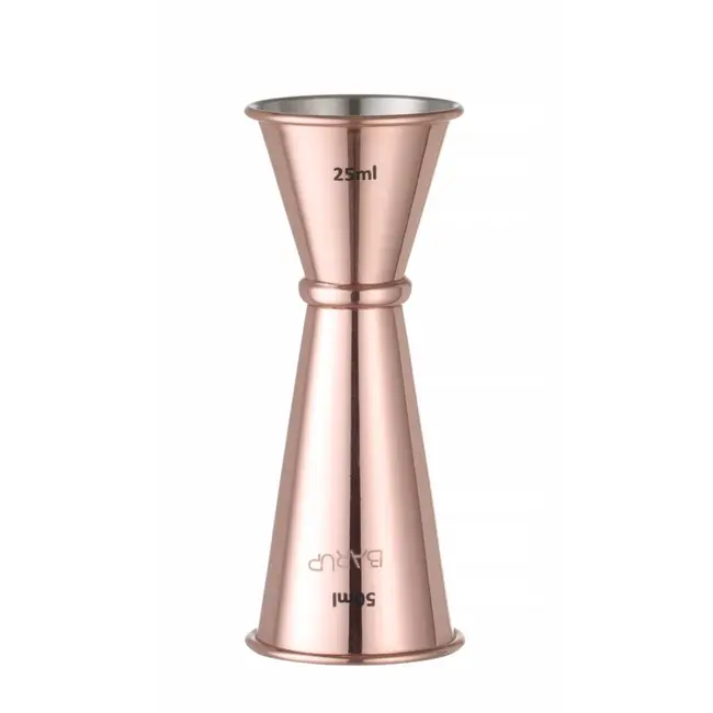 BarUp Barmaatje – 25/50 ml – koper – ring voor extra grip – gepolijste afwerking