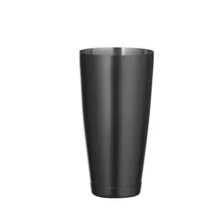 BarUp Boston shaker – mat zwart – 0,8L – verzwaard roestvrij staal – universeel