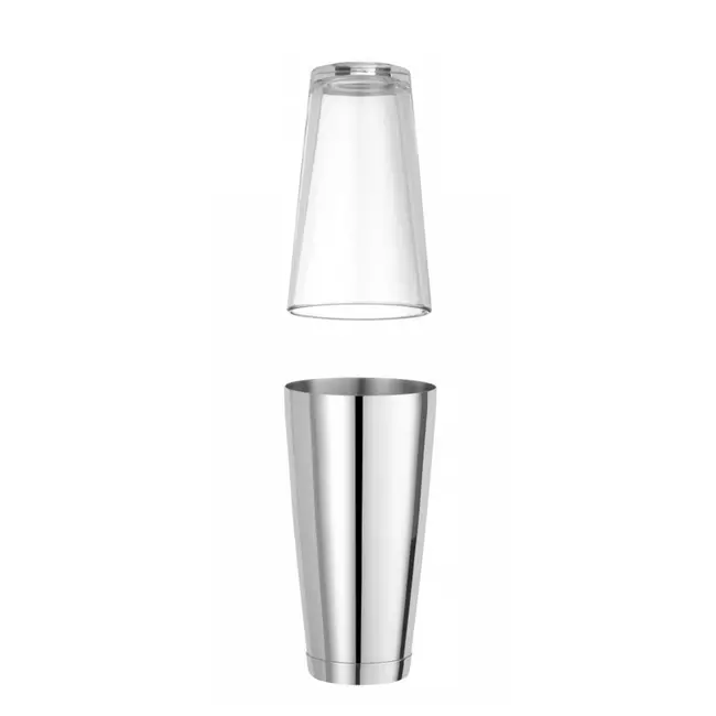 BarUp Boston shaker – roestvast staal – verzwaarde cup – 0,8L – vaatwasmachinebestendig