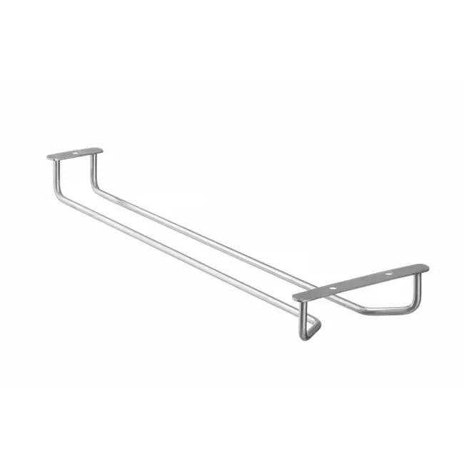 BarUp Glazenhouder – roestvast staal – 408x115x30 mm – ruimtebesparend ontwerp