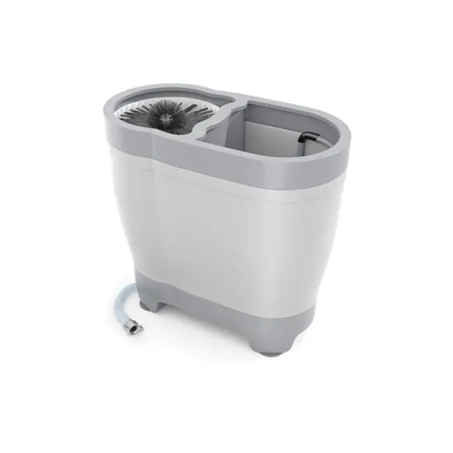 BarUp Glazen spoeler – Verwijderbare borstel – Directe wateraansluiting – 370x200x360 mm