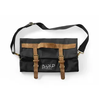BarUp Bartender-tas – zwart – katoen en leer – 210x370x70 mm – verstelbare schouderband