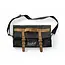 BarUp Bartender-tas - zwart - katoen en leer - 210x370x70 mm - verstelbare schouderband