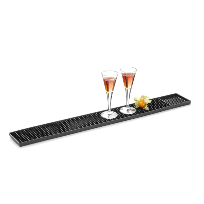 BarUp Barmat – Zwart Rubber – Hygiënisch – 610x85x15 mm