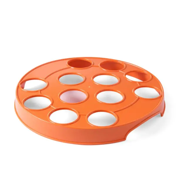 BarUp Bierglasdrager – Voor 12 glazen – Ø 55 mm gaten – ABS kunststof – Ø 315x(H)35 mm