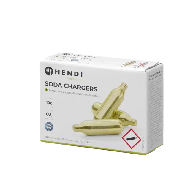 BarUp Koolzuurpatronen – 7,8 gram CO₂ – 10 stuks – aluminium