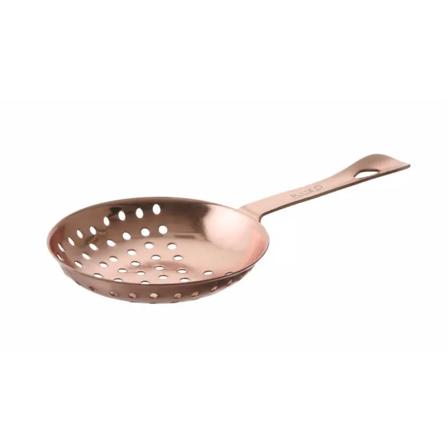 BarUp Julep strainer – koper – roestvast staal – 160x75 mm – gepolijste afwerking