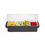 BarUp Ingrediëntenhouder – 4 containers – transparant deksel – vaatwasserbestendig – 480x150x100 mm