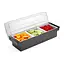 BarUp Ingrediëntenhouder - 3 containers - zwart - 480x150x100mm - vaatwasserbestendig