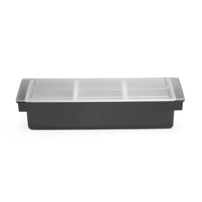 BarUp Ingrediëntenhouder – 3 containers – zwart – 480x150x100 mm – vaatwasserbestendig