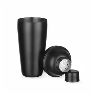 BarUp Cocktail shaker – 3-delig – roestvast staal – ingebouwde zeef – zwart