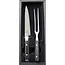 Yaxell Ran Messenset – Giftset – 2-delig – Vleesmes van 18 cm en een Vleesvork van 16 cm – 69 Lagen Damaststaal – VG10 Staal – 61 HRC – Canvas-Micarta Heft