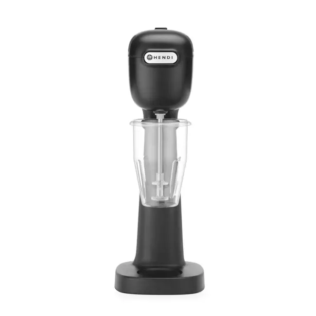 HENDI Stijlvolle milkshaker – krachtige motor – 2 snelheden – zwart – 170x196x490 mm