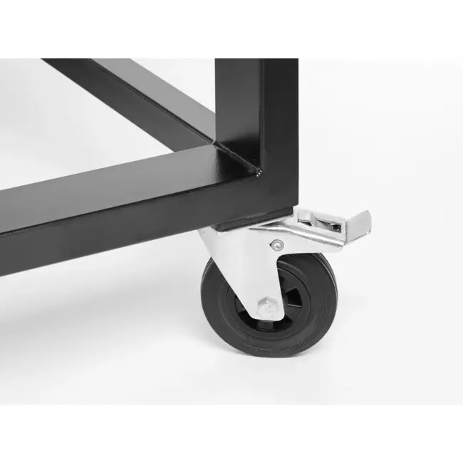 HENDI Gasbarbecue – Zwart – 10kW – 1260x580x900 mm – Windbestendig – Energiezuinig – Gemakkelijk te verplaatsen