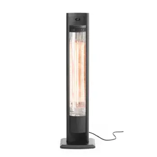 HENDI Infrarood terrasverwarmer – vrijstaand – koolstoftechnologie – 230V/2000W – zwart