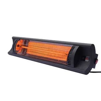 HENDI Krachtige infrarood terrasverwarmer – koolstoftechnologie – 4 standen – zwart – 912x185x174 mm