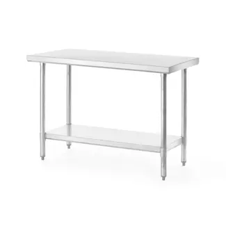 HENDI Werktafel – Verstelbare poten – Roestvast staal – 1600x600x850 mm