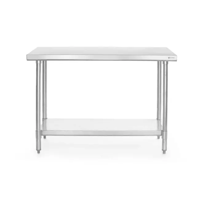 HENDI Werktafel – Verstelbare poten – Roestvast staal – 1600x600x850 mm