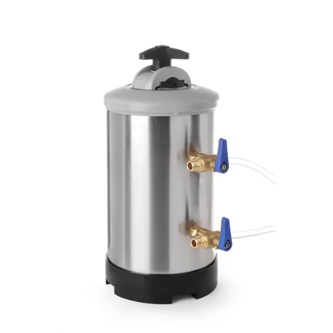 HENDI Compacte waterontharder – filtercapaciteit tot 1200L – ideaal voor horeca – 8L – ⌀185x(H)400mm