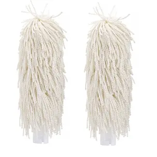 HENDI Borstels voor poleermachine – microvezel – set van 2 – 235x55 mm – wit