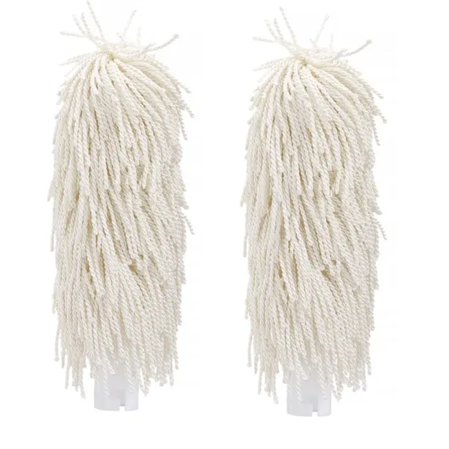 HENDI Borstels voor poleermachine – microvezel – set van 2 – 235x55 mm – wit