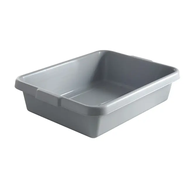 HENDI Afruimbak – met handgrepen – polypropyleen – 555x410x130 mm – grijs