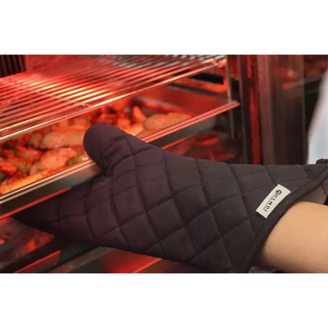HENDI Extra lange ovenwanten – vlamvertragend katoen – set van 2 – 380 mm – hittebestendig tot 250°C