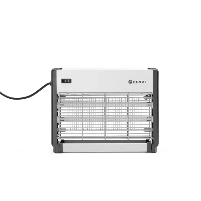 HENDI Elektrische insectenverdelger – 50 m² dekking – UV-A lampen – 230V/26W – Veilig en eenvoudig te reinigen