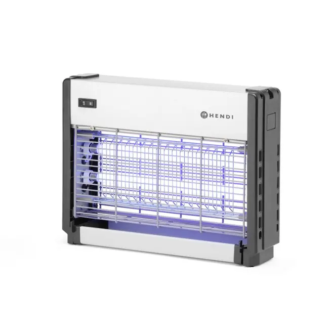 HENDI Elektrische insectenverdelger – 50 m² dekking – UV-A lampen – 230V/26W – Veilig en eenvoudig te reinigen
