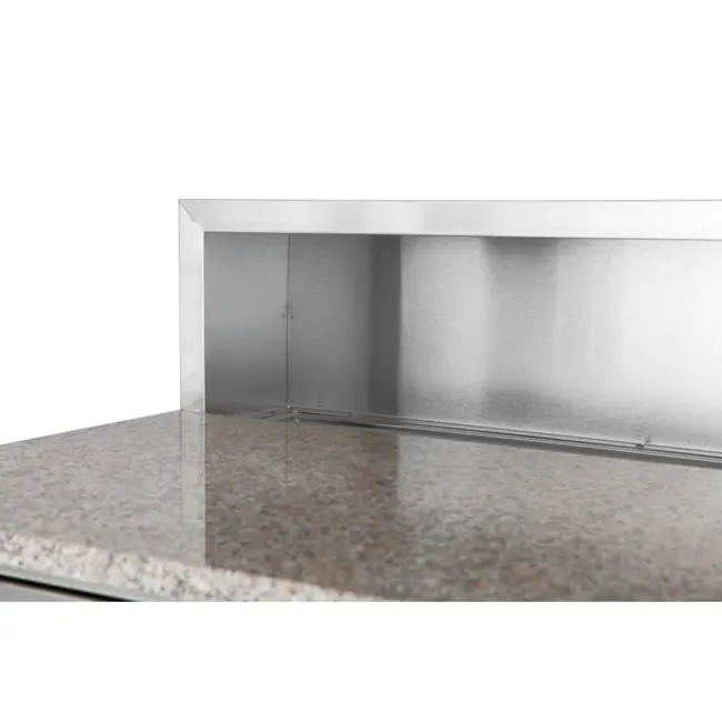 Arktic Pizzawerkbank met 2 deuren en 7 lades – roestvast staal – granieten werkblad – 2020x802x1000 mm