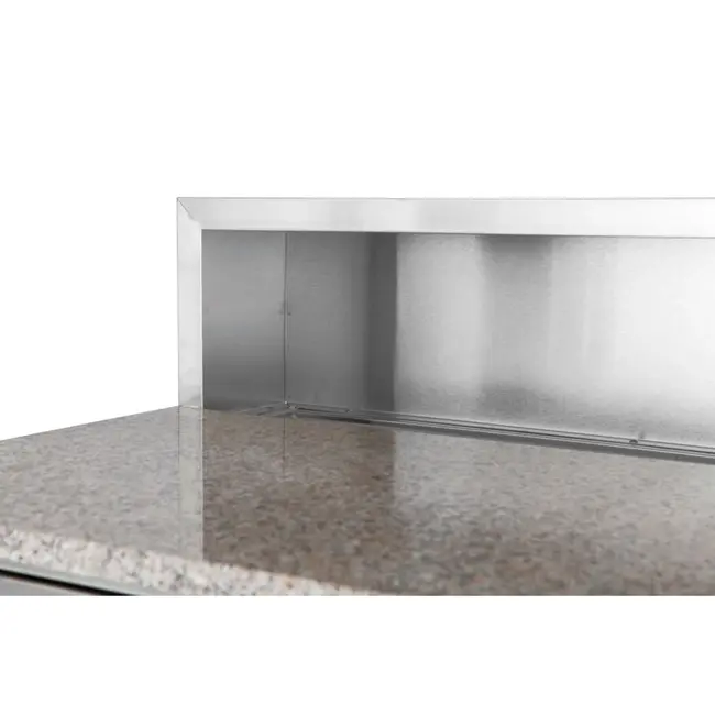 Arktic Pizzawerkbank – 2 deuren – roestvast staal – granieten werkblad – 300L – 900x700x1110 mm