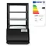 Arktic Compacte koelvitrine – 58L – zwart – energiezuinig – anti-condens – LED verlichting – 2 verstelbare schappen