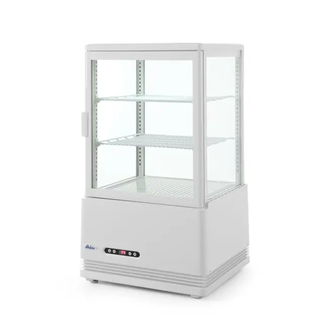 Arktic Compacte koelvitrine – 58L – wit – dubbelglas – LED-verlichting – energiezuinig