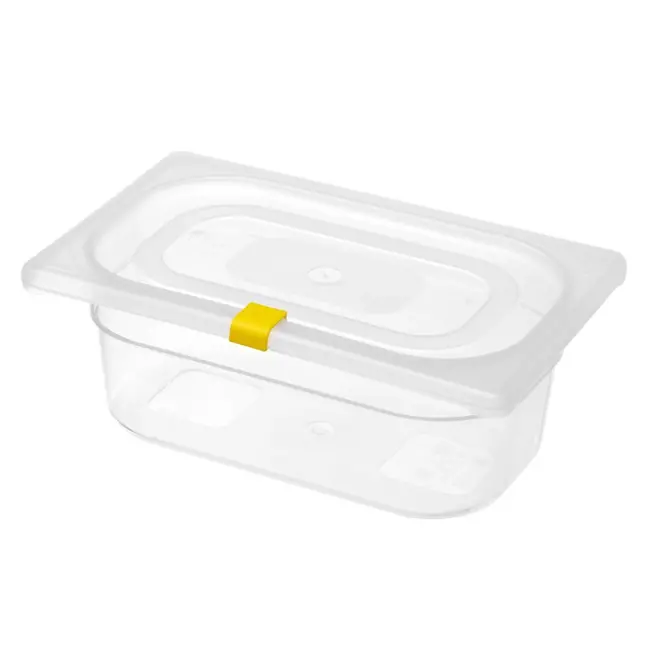 HENDI Dekselclips voor HACCP-voorraaddozen – Geel – Set van 12 stuks