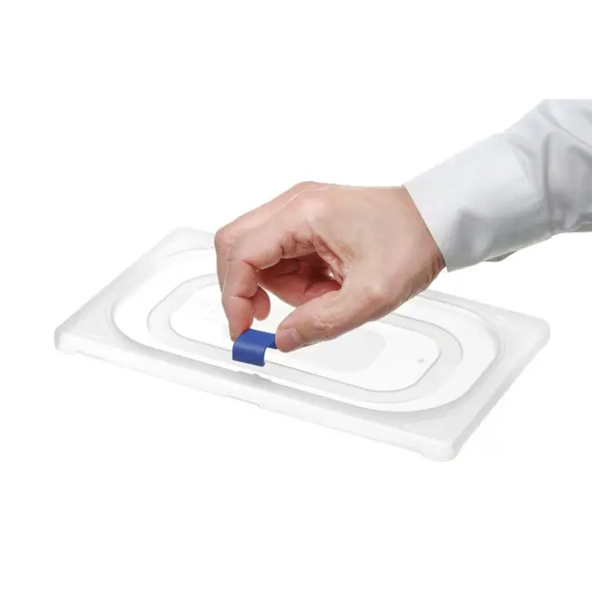 HENDI Dekselclips voor HACCP voorraaddozen – blauw – set van 12 stuks
