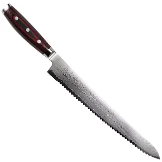 Yaxell Super Gou Broodmes 27 cm – 161 Lagen Damaststaal – SG2 Staal – 63 HRC – Canvas-Micarta Heft Yaxell Super Gou Broodmes 27 cm – 161 Lagen Damaststaal – SG2 Staal – 63 HRC – Canvas-Micarta Heft