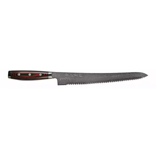 Yaxell Super Gou Broodmes 27 cm – 161 Lagen Damaststaal – SG2 Staal – 63 HRC – Canvas-Micarta Heft