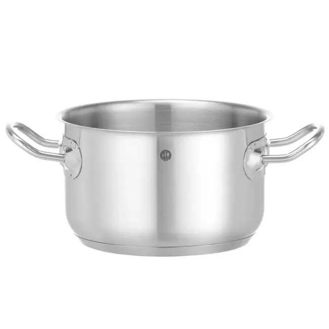 HENDI Kookpan middel – zonder deksel – 1,9L – inductiegeschikt – koelblijvende handgrepen