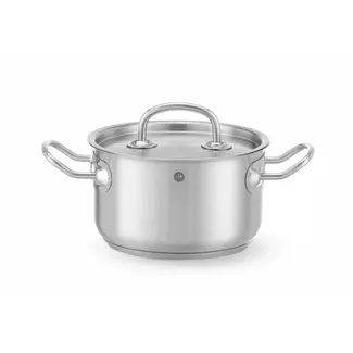 Hendi Kookpan middel - met deksel - sandwichbodem - 1,9L - ⌀160mm - koelblijvende handgrepen