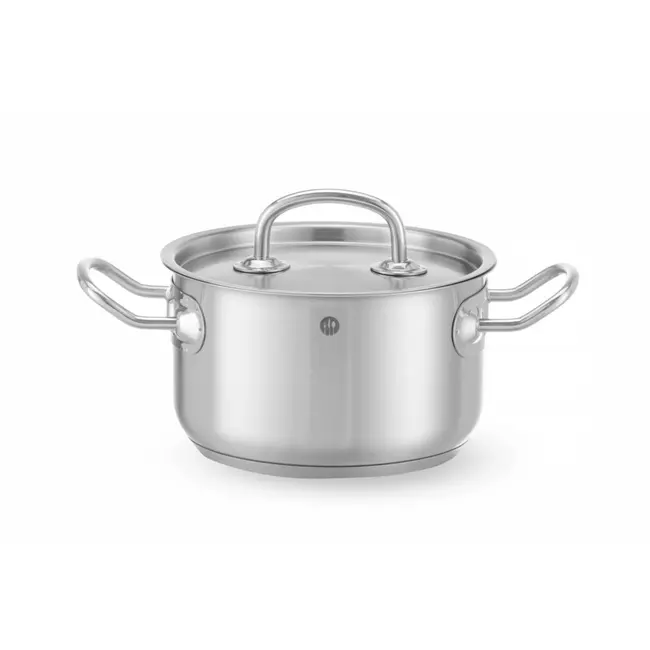 Hendi Kookpan middel - met deksel - sandwichbodem - 1,9L - ⌀160mm - koelblijvende handgrepen