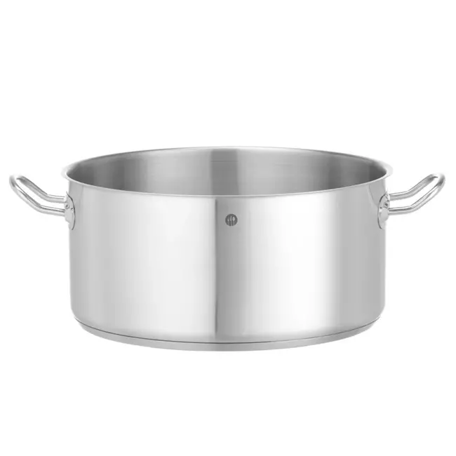 HENDI Kookpan laag – zonder deksel – 12L – inductiegeschikt – koelblijvende handgrepen