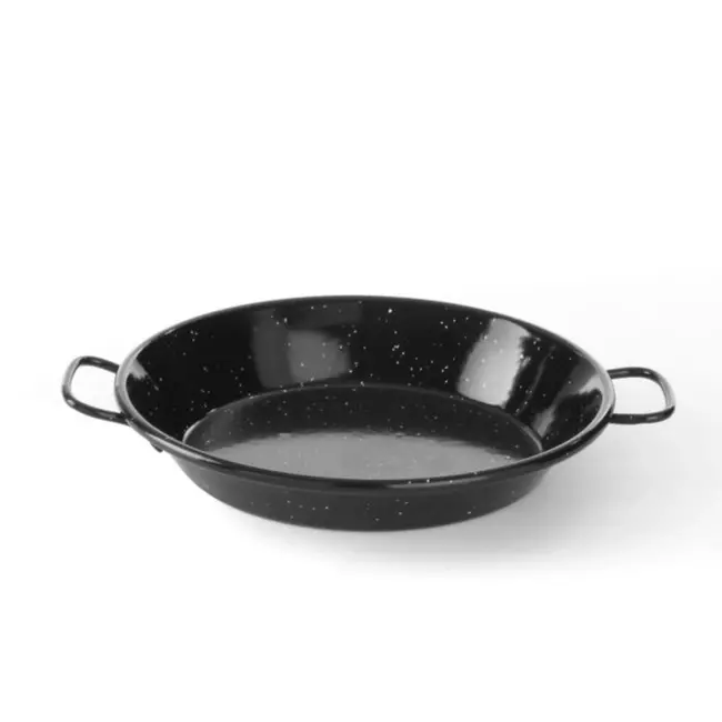 HENDI Geëmailleerde paëllapan – 2 grepen – Ø 200 mm – vaatwasserbestendig