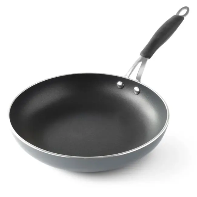 HENDI Koekenpan – Superieure hittegeleiding – Teflon anti-aanbaklaag – Ø 26 cm – Siliconen greep