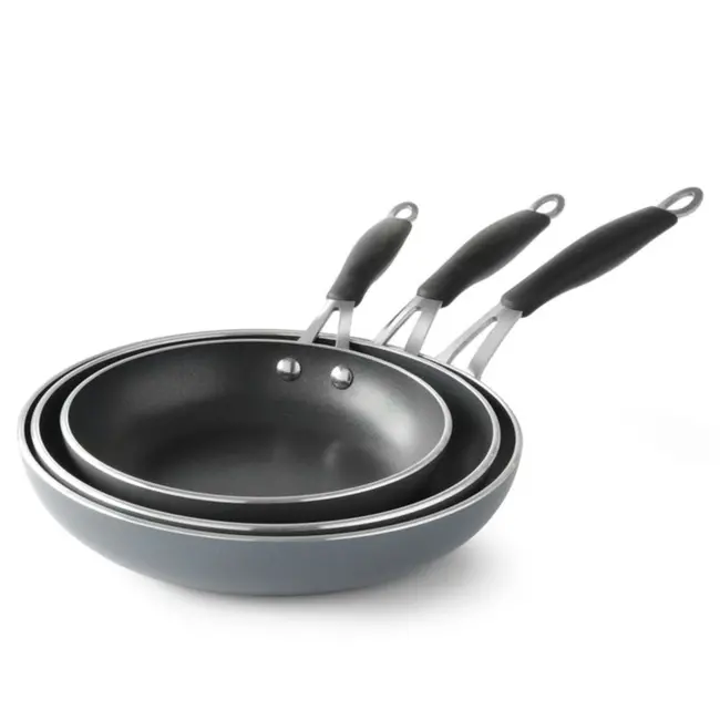 HENDI Koekenpan – Superieure hittegeleiding – Teflon anti-aanbaklaag – Ø 26 cm – Siliconen greep